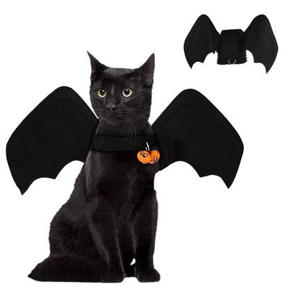 Dog Clothes Halloween Bat Wings Cat Dog Spider Costume — side view