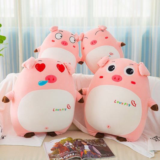 Pig Plush Toy Doll - Soft Short Plush Stuffed Pig With Down Filling