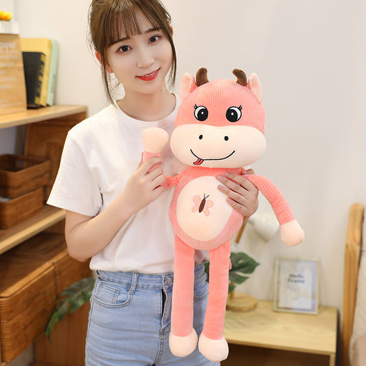Long-legged cow doll plush toy