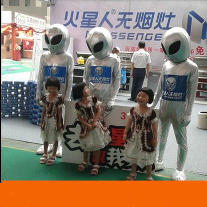 Alien show costume — back view