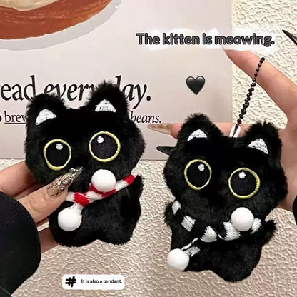 Little Black Cat Plush Doll, Keychain | Magic Stories