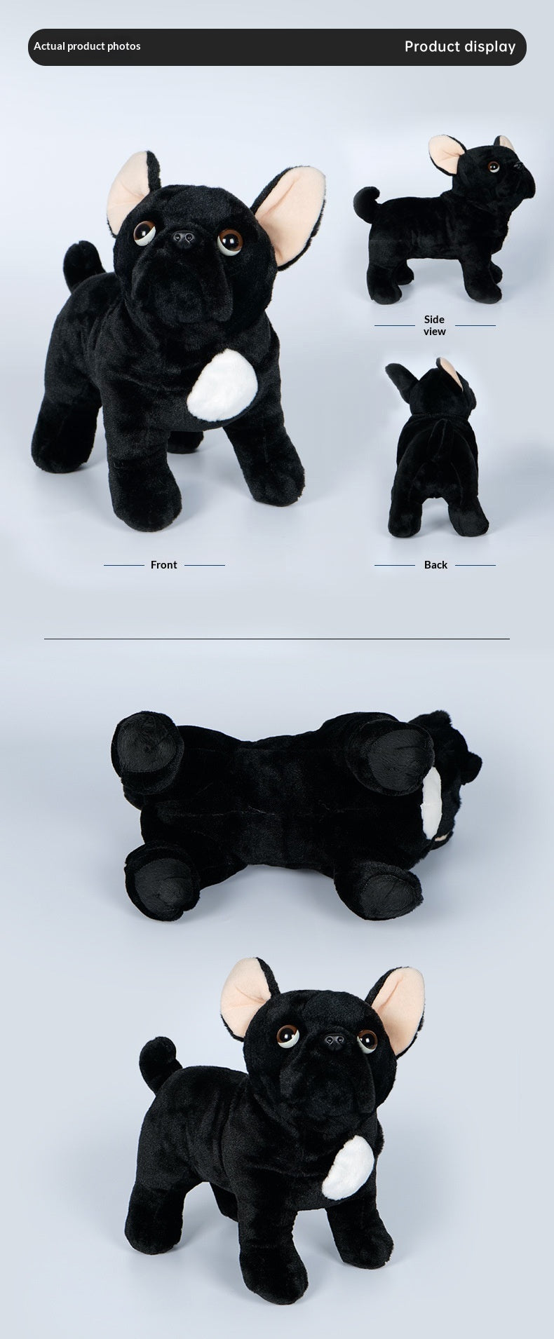 Black Plush Doll With Mesh Bag | Magic Stories