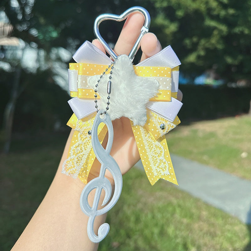Anime-themed Bow-knot Keychain And Bag Charm | Magic Stories