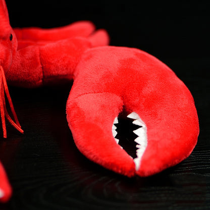 Lobster plush toy — back view