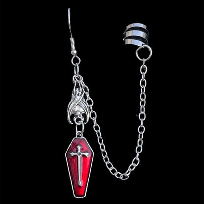 Gothic, Bat Cross Earrings | Magic Stories