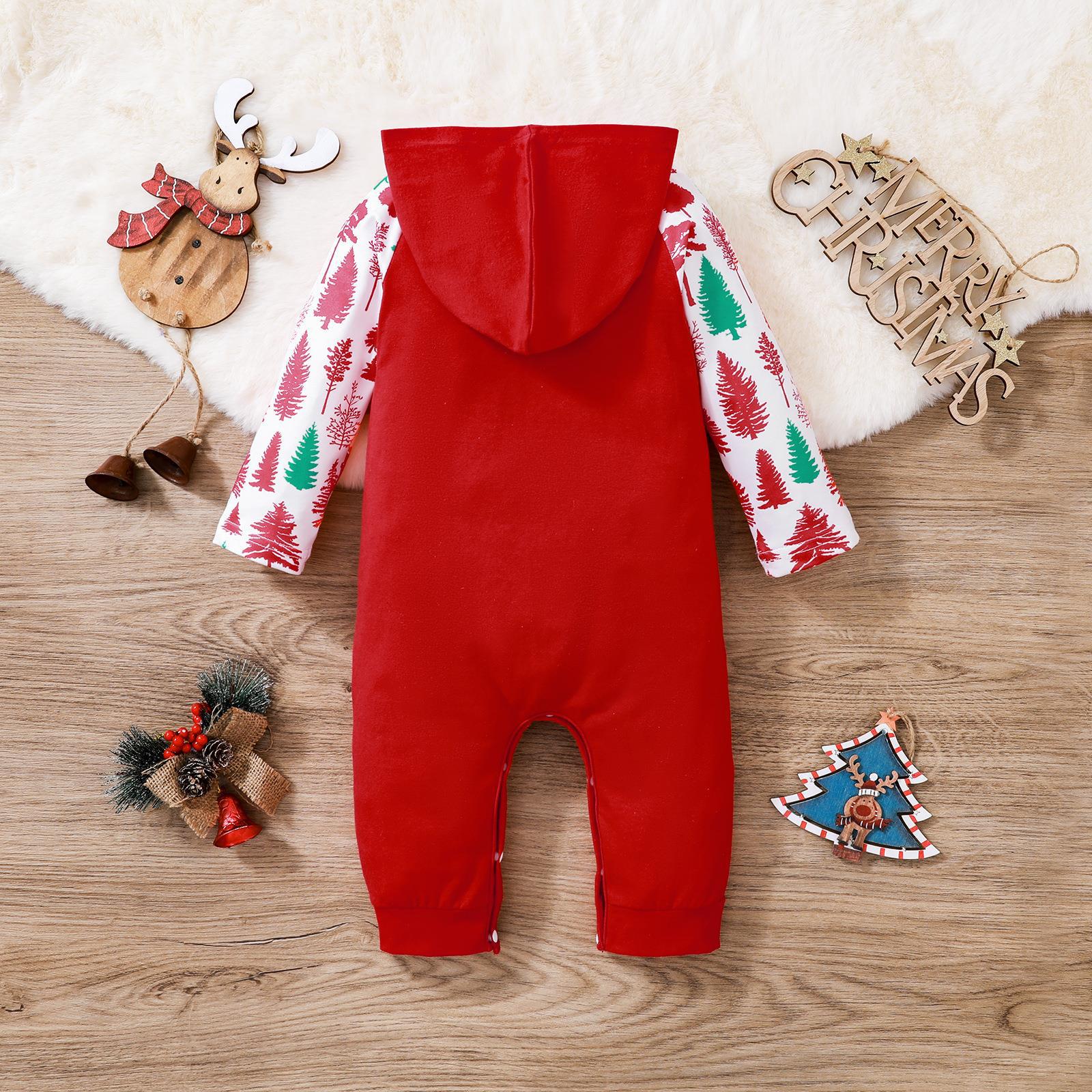 Children's Clothing Christmas New Long-sleeved Hooded One-piece Long Climbing Children's Clothing — detail