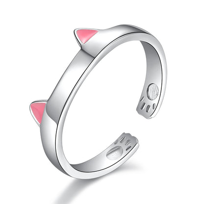 Cute cat ears paw ring — packaging