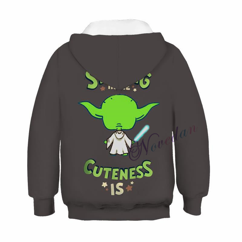 The Mandalorian Anime Children's Sweatshirt Pullover Sweatshirt — side view