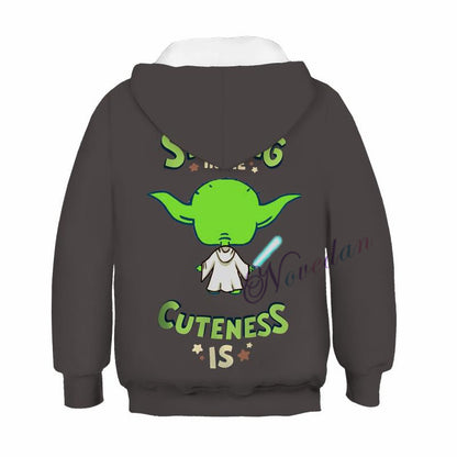 The Mandalorian Anime Children's Sweatshirt Pullover Sweatshirt — side view