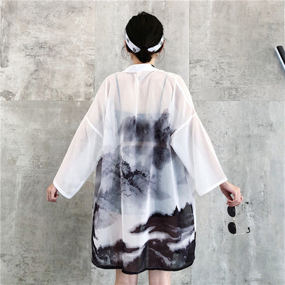 Landscape painting cloak Hanfu jacket | Magic Stories