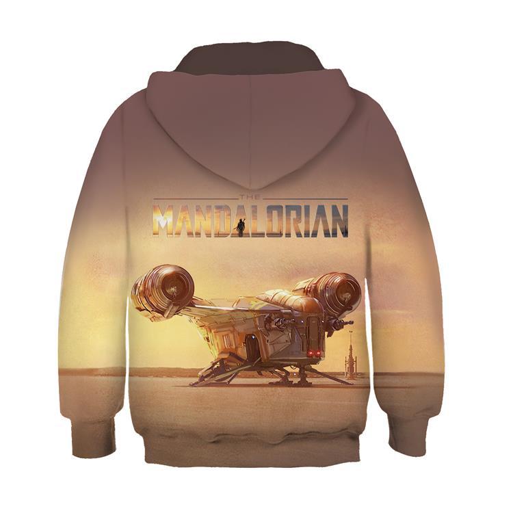 The Mandalorian Anime Children's Sweatshirt Pullover Sweatshirt — detail