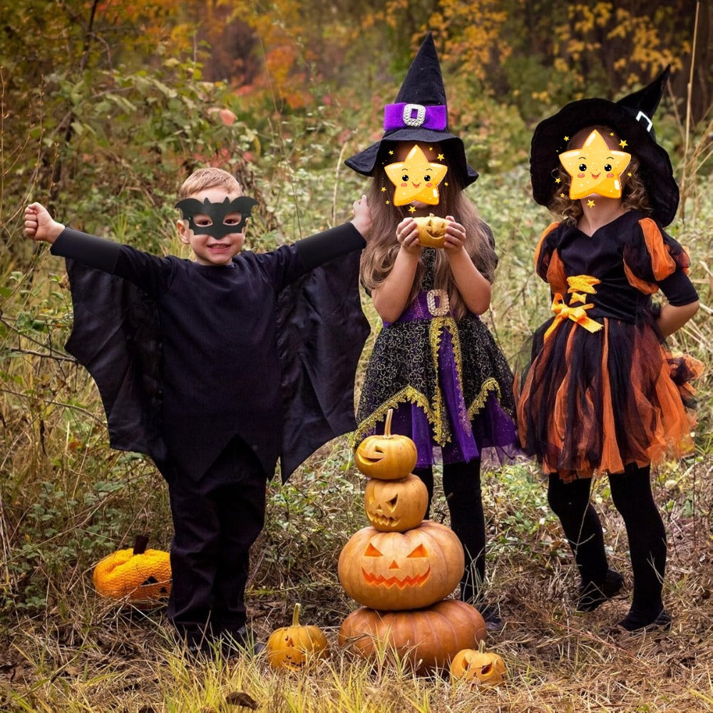 Bat Costume, Black Bat Mask With Black Cape | Magic Stories