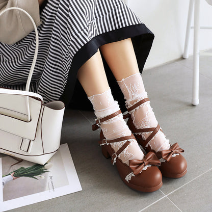 Princess Women's Platform Chunky Heel Buckle | Magic Stories