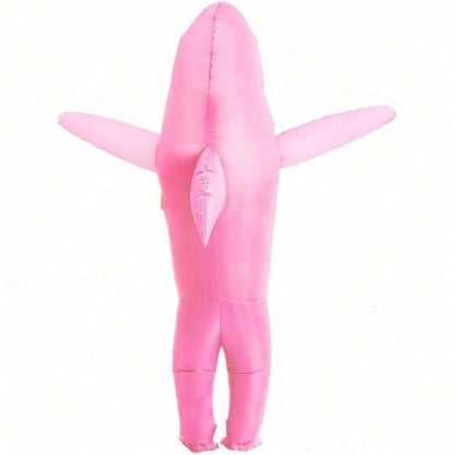 Perfect Valentine Gift, Shark Inflatable Costume, Adult Blow Up Halloween Party Outfit, Funny Group — scale reference