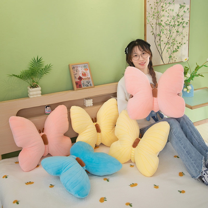 Ins Butterfly Pillow Cushion Plush Toy Blue | Magic Stories