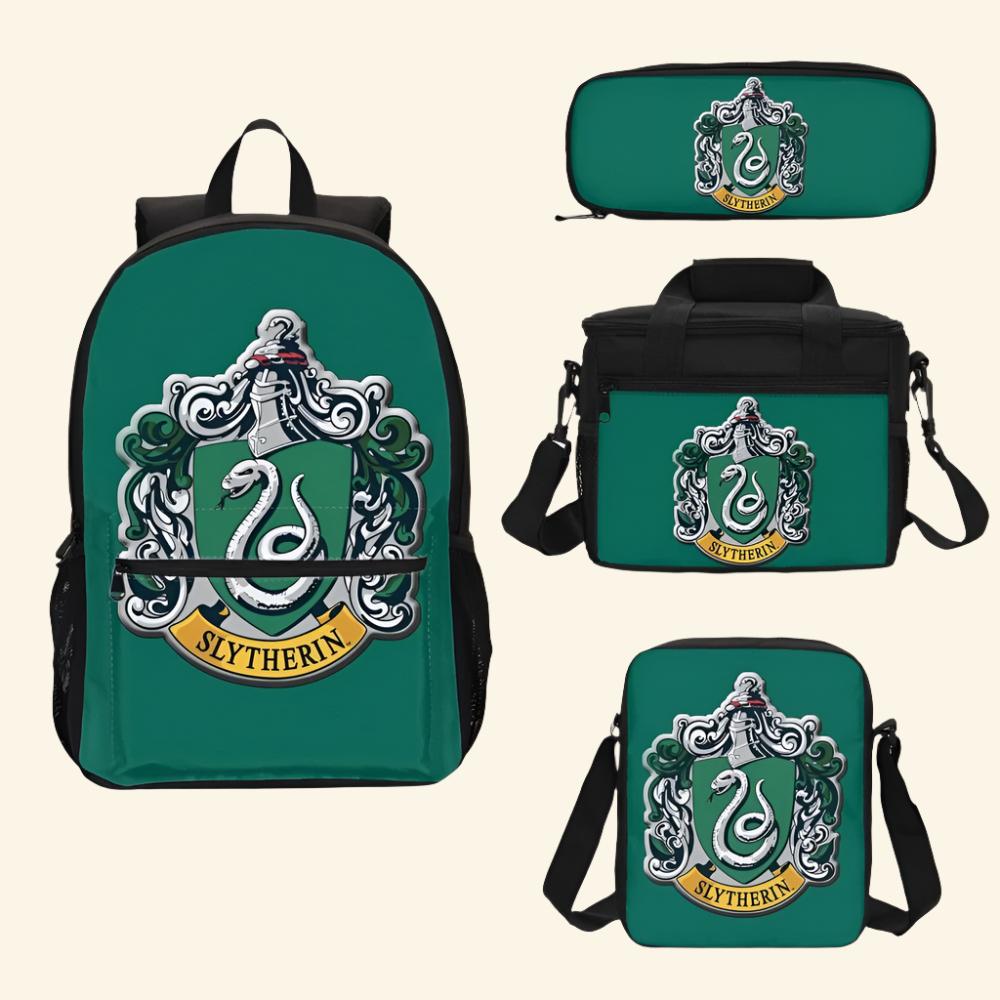Four-piece School Backpack — side view