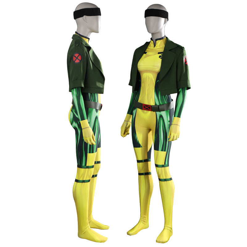 X-Men '97 Rogue Anna Marie Cosplay Costumes — back view