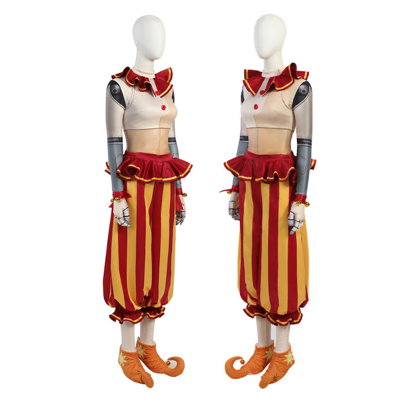 Five Nights at Freddy's Sun Halloween Clown Suit Cosplay Costumes — back view