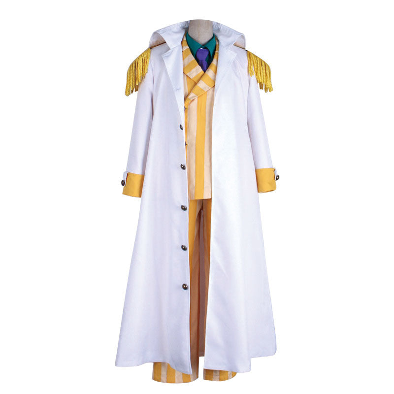One Piece Borsalino Kizaru Cosplay Costume — back view