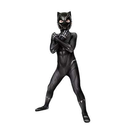 Captain America Civil War Black Panther Children Jumpsuit Cosplay Costume - Magic Stories