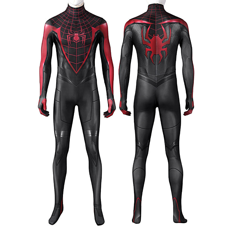 Spider-Man PS5 Miles Morales Jumpsuit Cosplay Costume — back view
