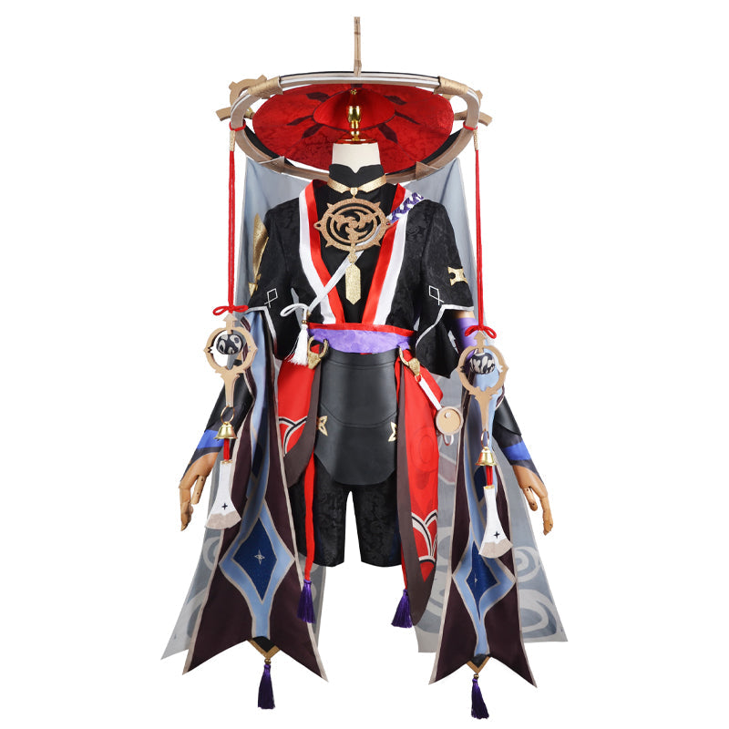 Genshin Impact Scaramouche Cosplay Costume — detail