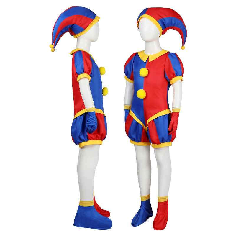 The Amazing Digital Circus Pomni Kids Cosplay Costume — back view