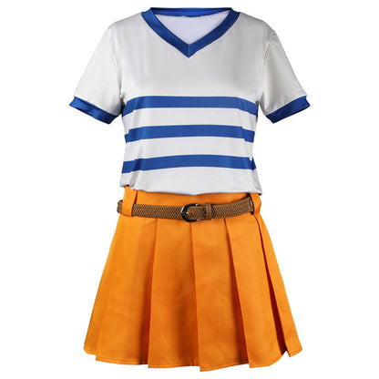 One Piece Nami Fullset T-Shirt Cosplay Costumes - Magic Stories