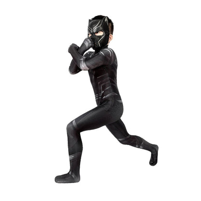 Black Panther Children Jumpsuit Cosplay Costume - Magic Stories