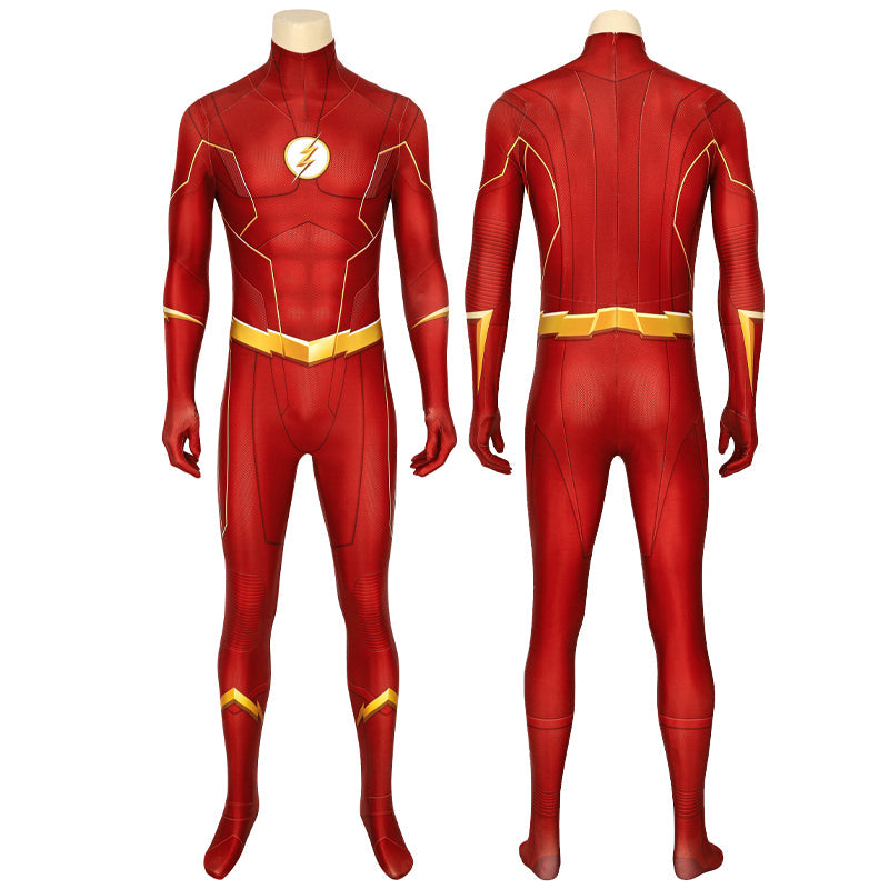 The Flash Barry Allen Jumpsuit Cosplay Costume — back view