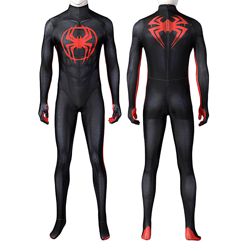 Spider-Man: Across the Spider-Verse Miles Morales Jumpsuit Cosplay Costume — back view