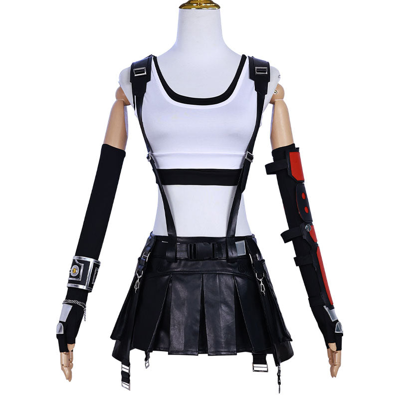 Final Fantasy VII Remake FF7 Tifa Lockhart Cosplay Costumes — back view