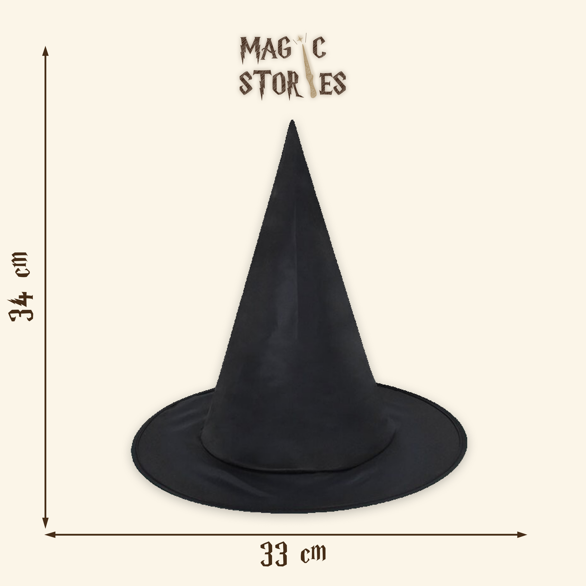 Pointed Wizard Hat Costume Accessory — detail