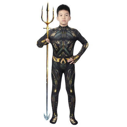 Justice League 2017 Aquaman Arthur Curry Kids Jumpsuit Cosplay Costumes - Magic Stories