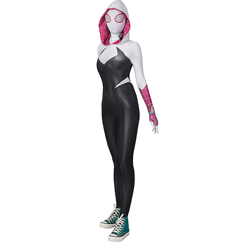 Spider-Woman Gwen Stacy Jumpsuit Cosplay Costume — back view