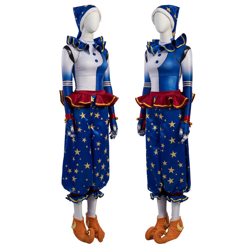 Five Nights at Freddy's Moon Clown Cosplay Costume — back view