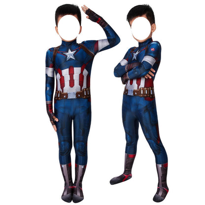 Avengers: Age of Ultron Captain America Kids Jumpsuit Cosplay Costumes - Magic Stories