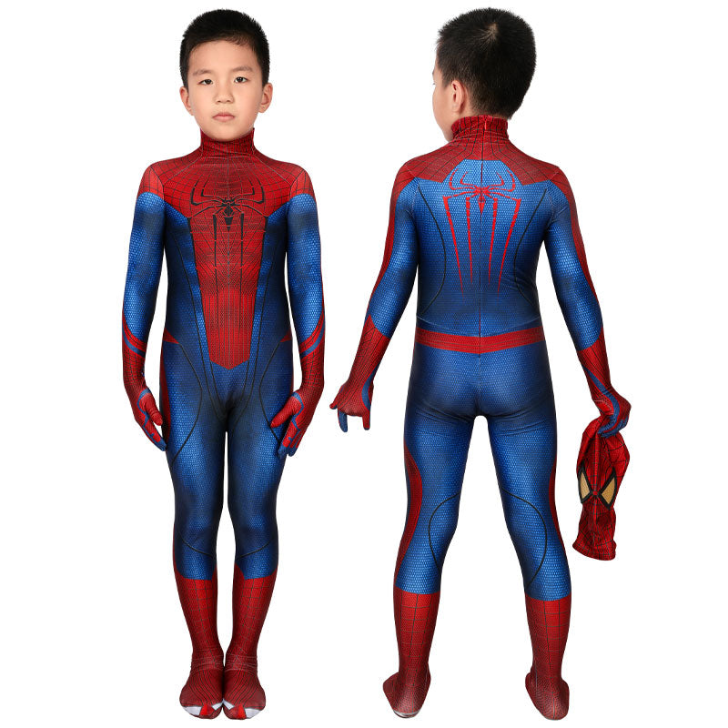 The Amazing Spider-Man Peter Parker Kids Cosplay Costume — back view