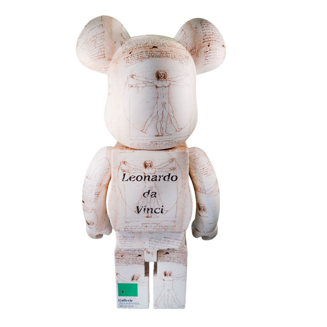 1000% Bearbrick Leonardo Da Vinci - L'homme de Vitruve — detail