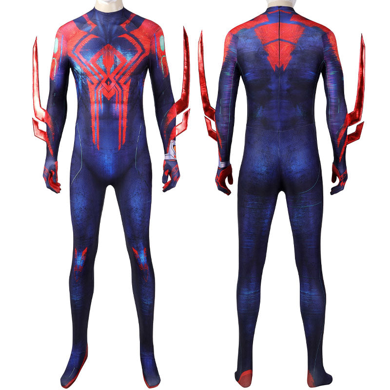 Spider-Man: Across The Spider-Verse Spider-Man 2099 Miguel O'Hara Jumpsuit Cosplay Costumes — back view