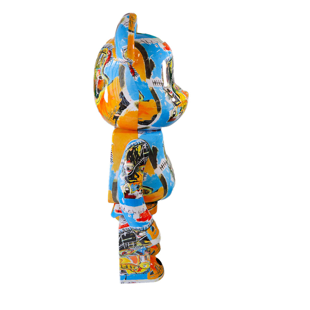 1000% Bearbrick Jean-Michel Basquiat 10 — back view