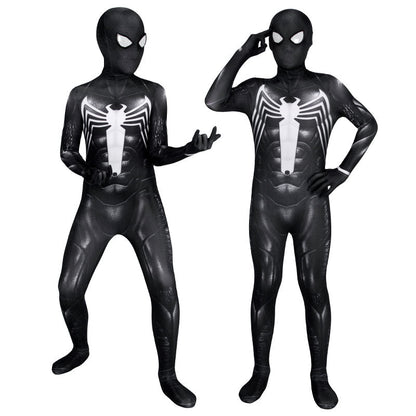 Marvel's Spiderman 2 Venom Black Suit Kids Jumpsuits Cosplay Costume - Magic Stories