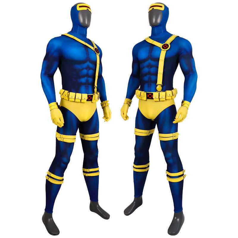 X-Men 1997 Cyclops Cosplay Costumes — back view