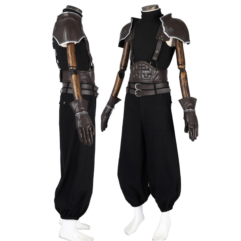 Final Fantasy VII Zack Fair Cosplay Costume — back view
