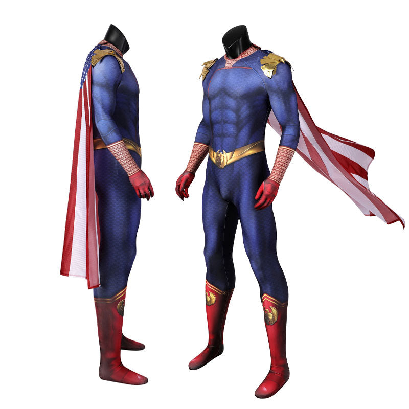 The Boys Homelander Fullset Jumpsuit Cosplay Costume — back view