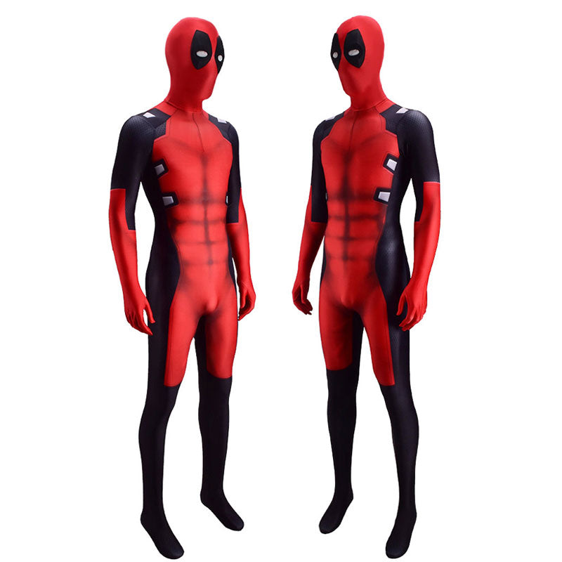 Deadpool Wade Wilson Red Jumpsuit Cosplay Costumes — back view
