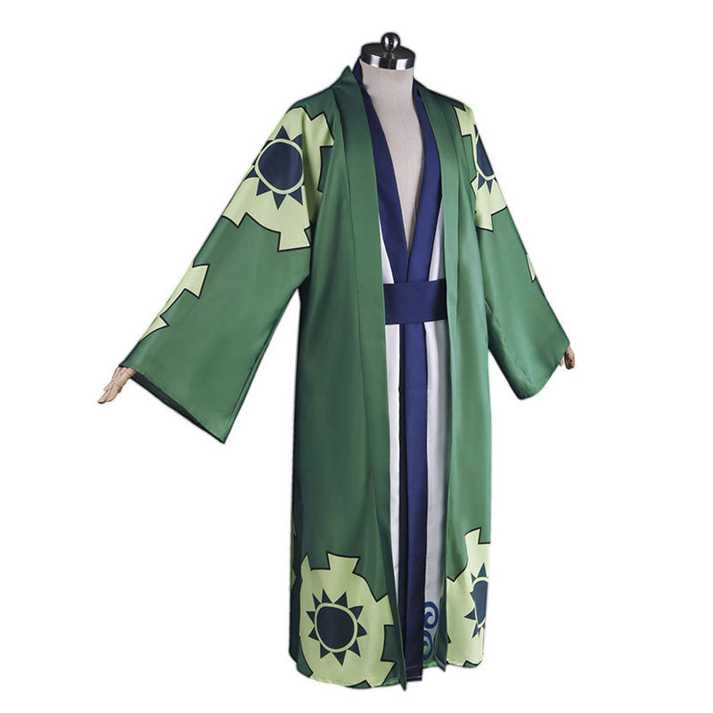 One Piece Roronoa Zoro Fullset Cosplay Costumes — back view