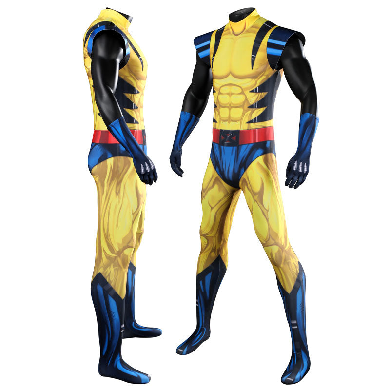 X-Men '97 Wolverine James Howlett Jumpsuit Cosplay Costumes — back view