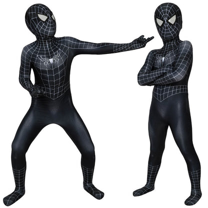 Spider-Man 3 Venom Eddie Brock Kids Jumpsuits Cosplay Costume