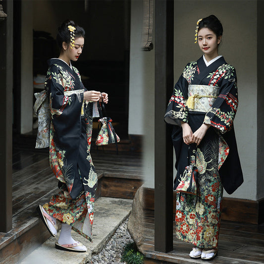 Japanese Modified Kimono Women's Formal Traditional Dress